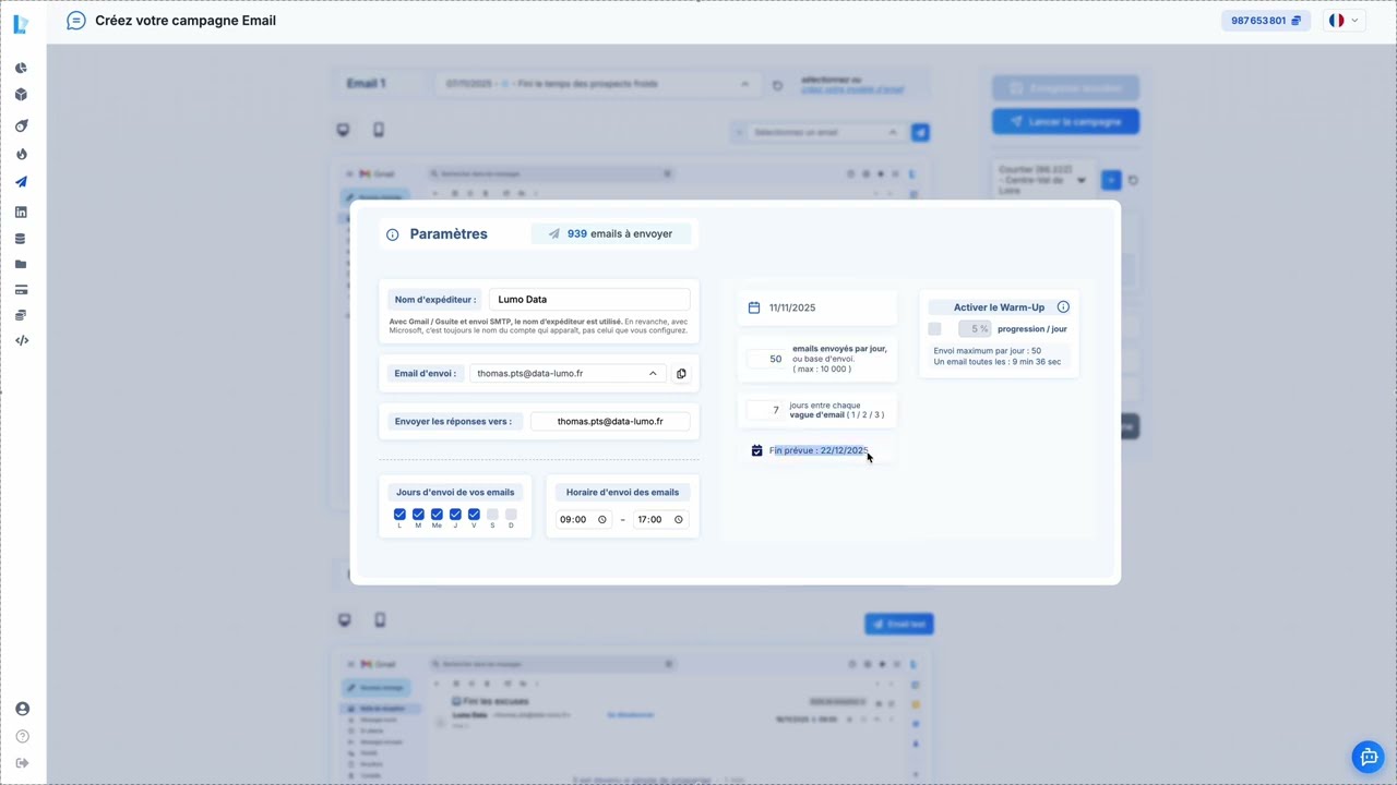 Démonstration Campagne Email