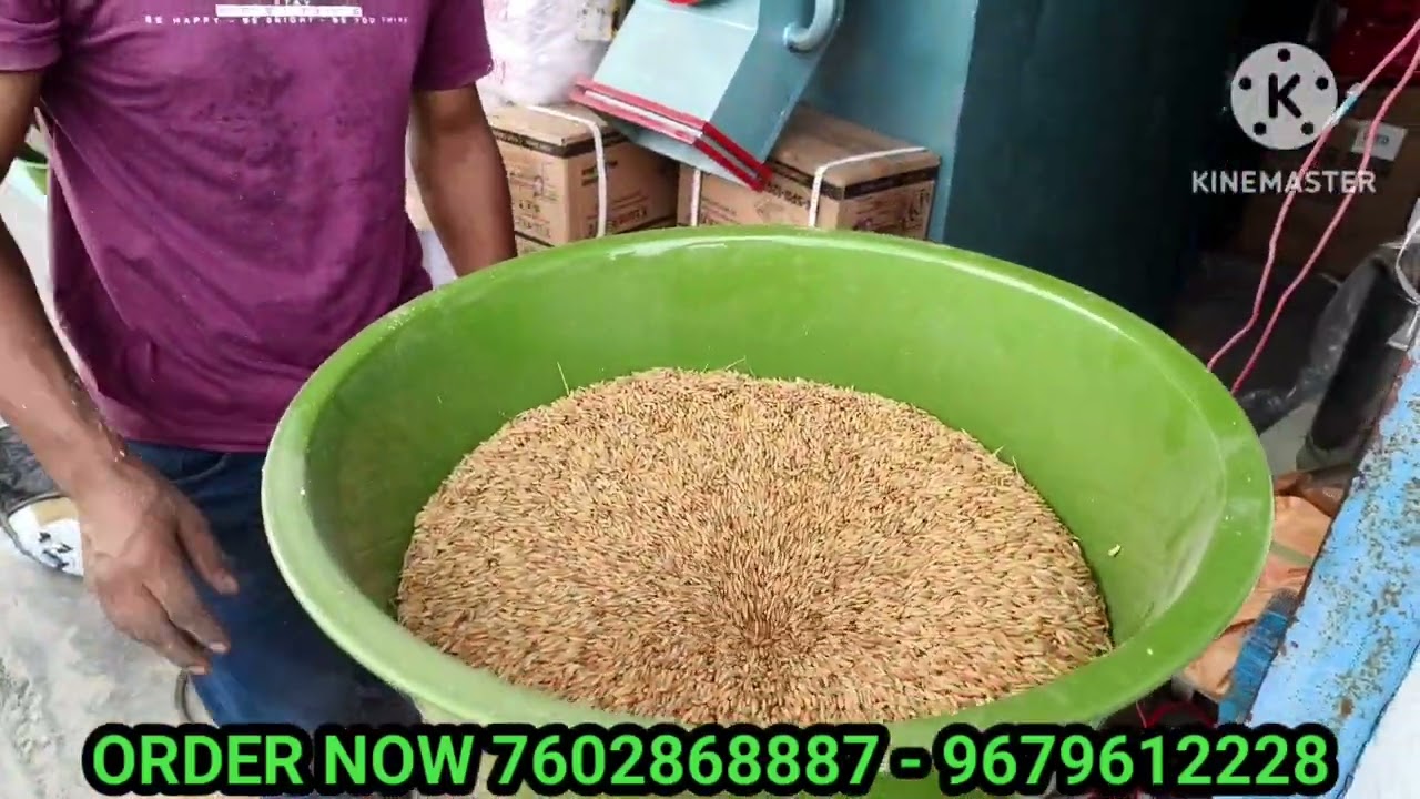 6n40 mini Rice Mill 3hp motor live demo best' rice milling machine