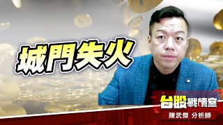 城門失火、殃及池魚#台股#盤勢#先蹲後跳#續攻#逆風洗盤#作多是唯一的方向｜小武哥投資事務所｜陳武傑 (圖)