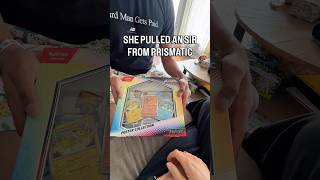 the luck my wife has even when opening Prismatic Evolutions… #pokemoncards #pokemontcg #packopening