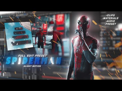 Ae inspired Spider-Man Full Edit Preset In Alight Motion(+Preset)
