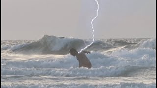 MAN HIT BY A LIGHTNING STRIKE!!! (INSANE)