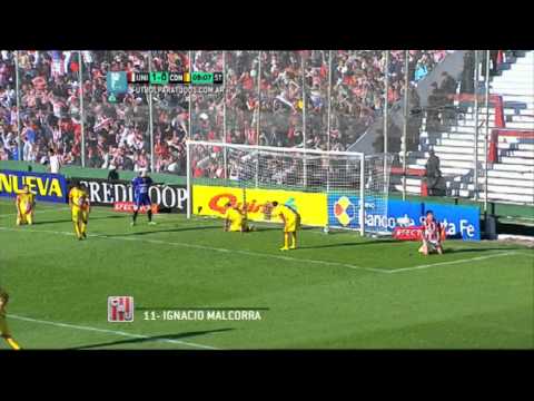 Gol de Malcorra. Unión 2 - Crucero 0. Fecha 4. Zona B. B Nacional. FPT