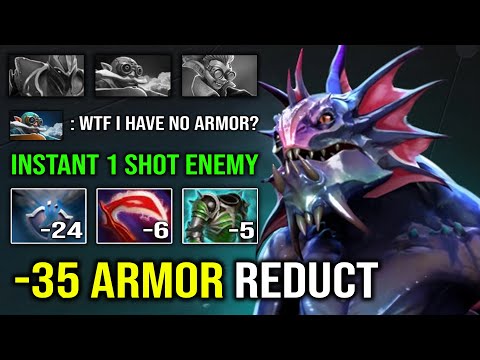WTF -35 ARMOR REDUCT Desolator Slardar OP Hit Like a Truck 100% Physical DPS Dota 2
