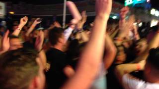 Magaluf 2015 - Chanting on the strip (10 German bombers)