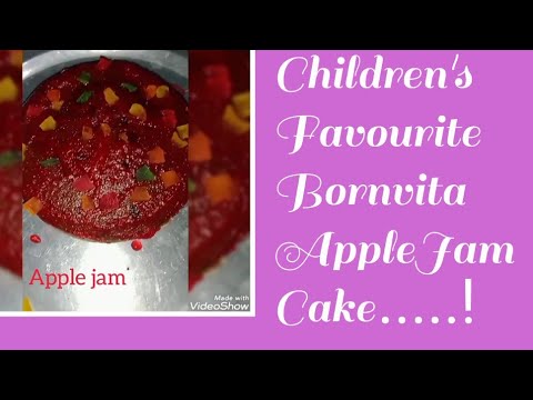 How to Make Born Vita Cake || bornvita cake apple jam cake is tarahse banaye ||