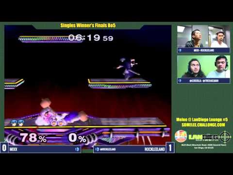 Melee @ LD Lounge #5 Singles WF: Mixx vs. RockLeeland - SSBM