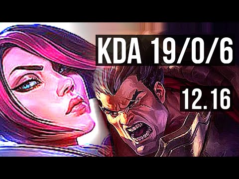 FIORA vs DARIUS (TOP) | 19/0/6, Legendary, 8 solo kills, 900K mastery | EUW Grandmaster | 12.16