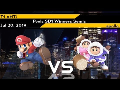 [Smash Ultimate] Defend The North 2019 (Pools SD1 Winners Semis) - T1 ANTi vs apollo