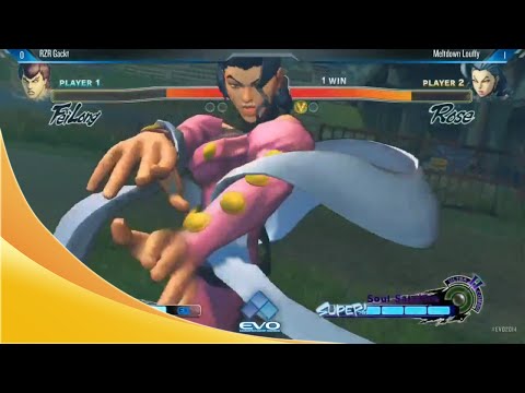 EVO 2014 - ULTRA Street Fighter 4 [ Gackt (Fei Long) vs Louffy (Rose) ]