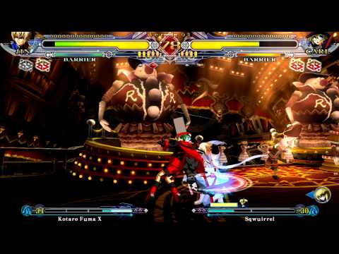 BlazBlue Continuum Shift 2: Sqwirrel (Carl) vs. Kotaro Fuma X (Jin)