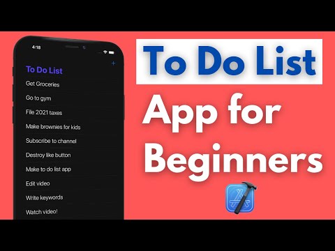 Swift To Do List App for Beginners (Make First App, Xcode 14, 2023, iOS) - Swift 5