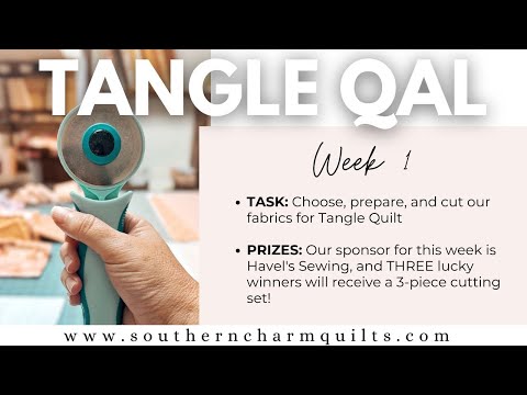 TANGLE QUILT ALONG Week 1: Choosing, Preparing & Cutting Fabrics + Giveaway