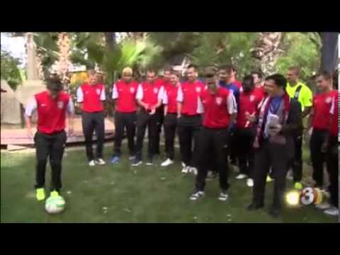 Phoenix FC visits the set of 3TV News
