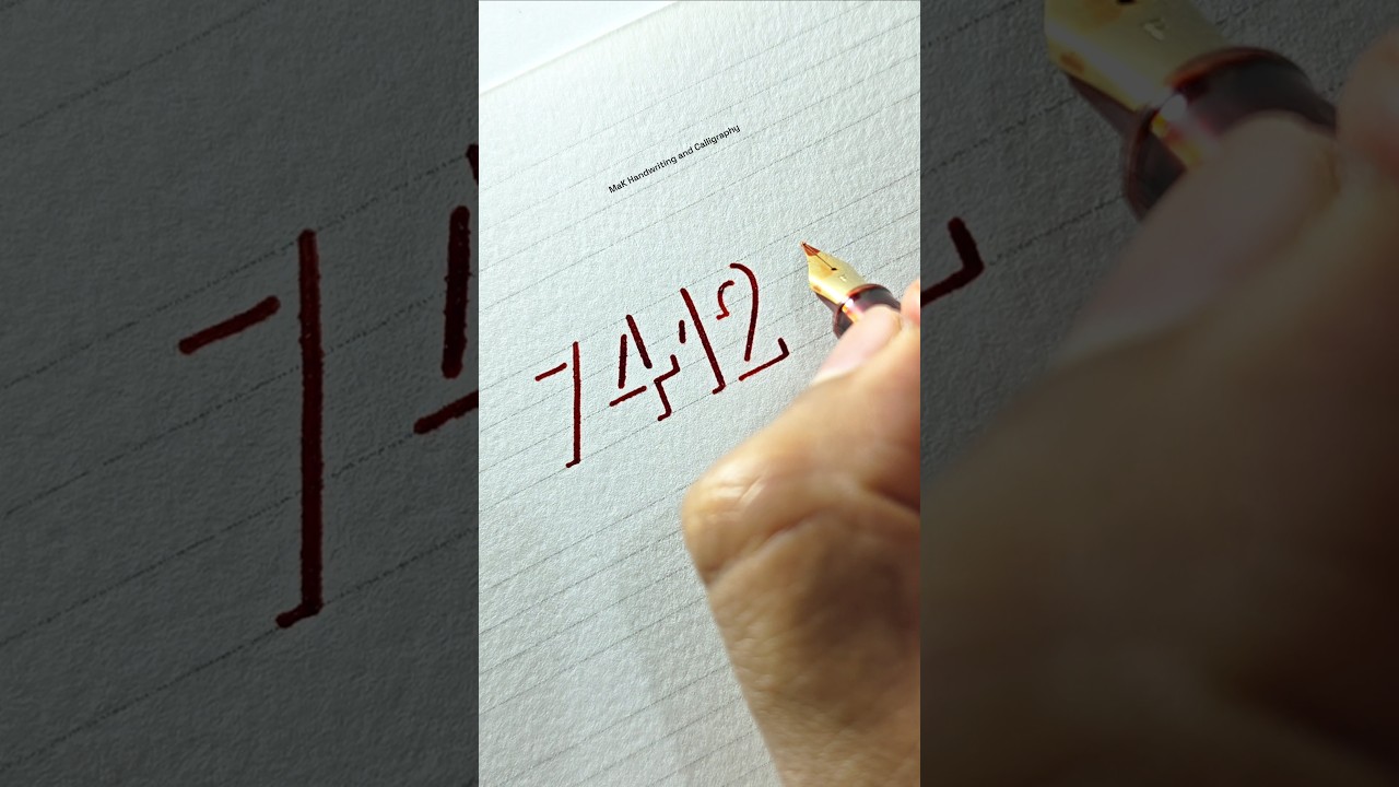 Number in shadow style lettering.. | Amazing art  #lettering #art #3d