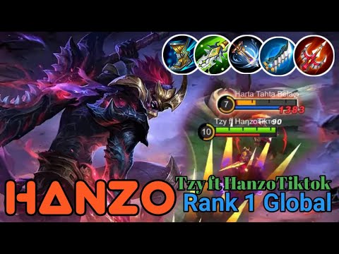 Hanzo Fast Farming - Top 1 Global Hanzo by Tzy ft HanzoTiktok - MLBB