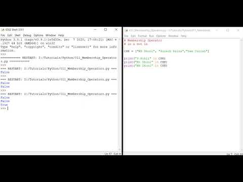 Python 11 Membership Operator In Python Python 0 To 100 Embedded World