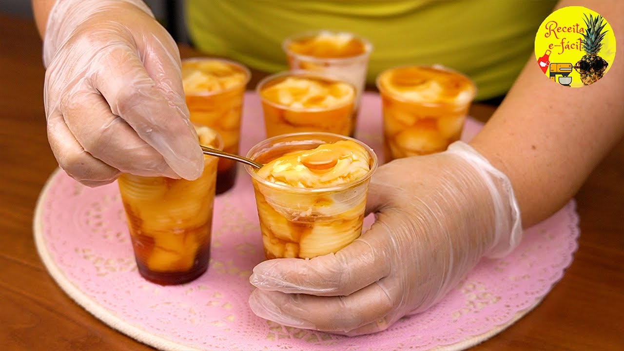 Pudim no Copo, SEM Forno, SEM Gelatina e SEM Ovos!