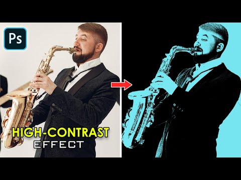 How to Covert Photo into High-Contrast Portrait in Photoshop | Urdu/Hindi