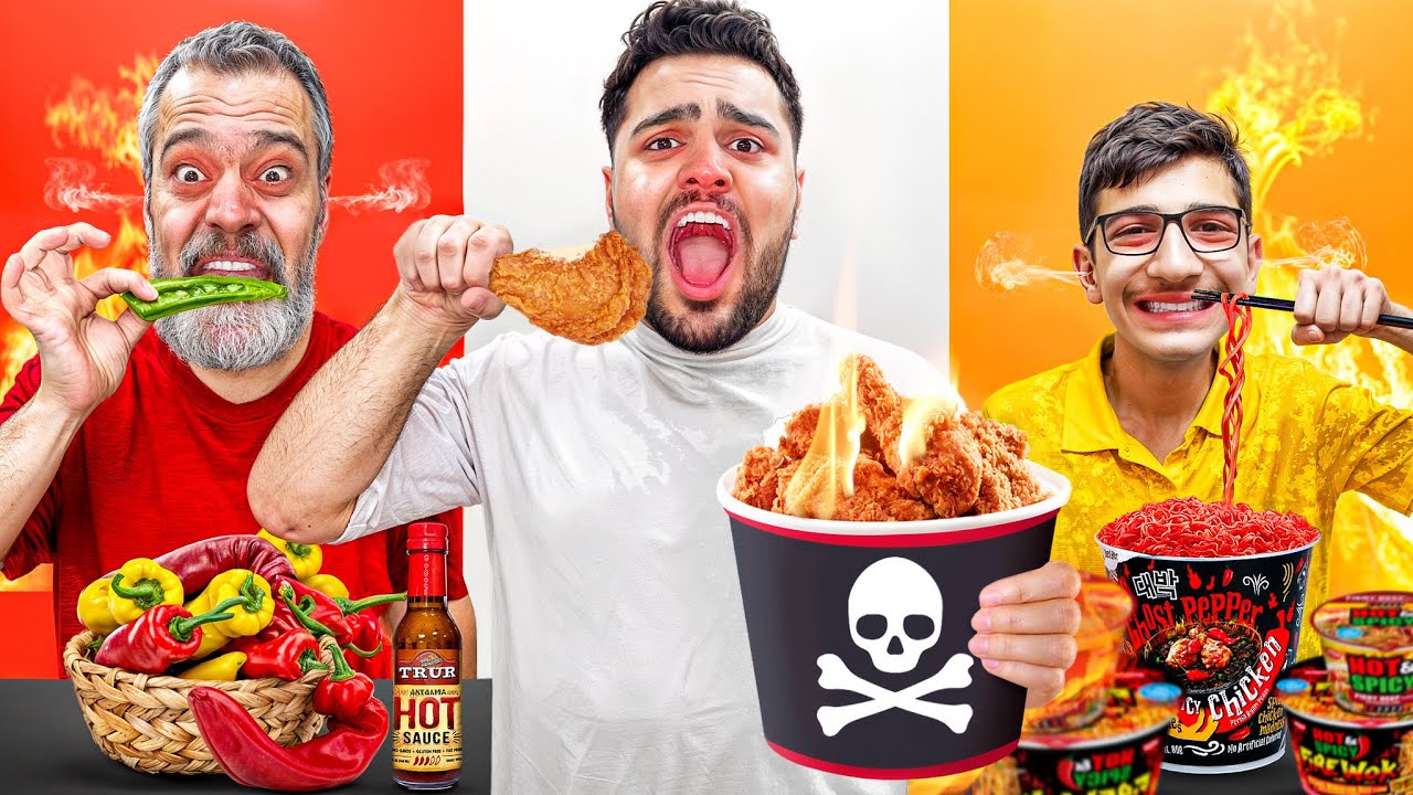 هرکی غذای تند بیشتری بخوره برندس🔥