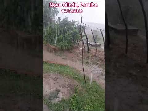 🇧🇷 NOVA OLINDA, PARAÍBA, 17/02/2026 #sitio #chuvas #vidanocampo #rain
