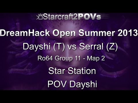 SC2 HotS - DreamHack Open 2013 - Dayshi vs Serral - Ro64 Group 11 - Map 2 - Star Station - Dayshi