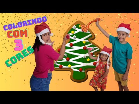 DESAFIO COLORINDO COM 3 CORES NO BISCOITO DE NATAL! Os Pururucos