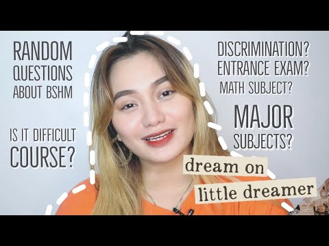 FOR INCOMING BSHM, RANDOM QUESTIONS