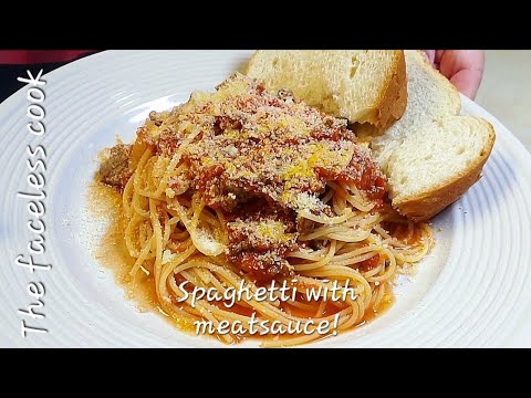 Spaghetti and meat sauce, 4 meals for $10.00!