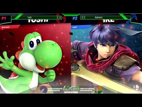 Ashwin (Yoshi/Dark Samus) vs Voltusaur (Ike) - Smash Ultimate @ LXG 11