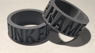 Putting Curved Text on a Ring in TinkerCAD