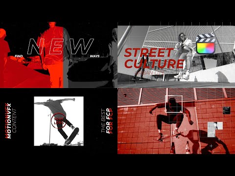 Street Culture Modular Template for Apple Motion & Final Cut Pro - MotionVFX