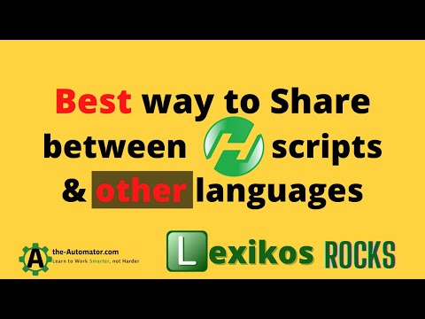 Sharing AutoHotkey Variables, Methods, etc between scripts & other programming languages