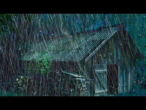 Sleep Well In 3 Minutes 💤 Rain And Thunder Noise On The Roof At Night To Sleep And Relax