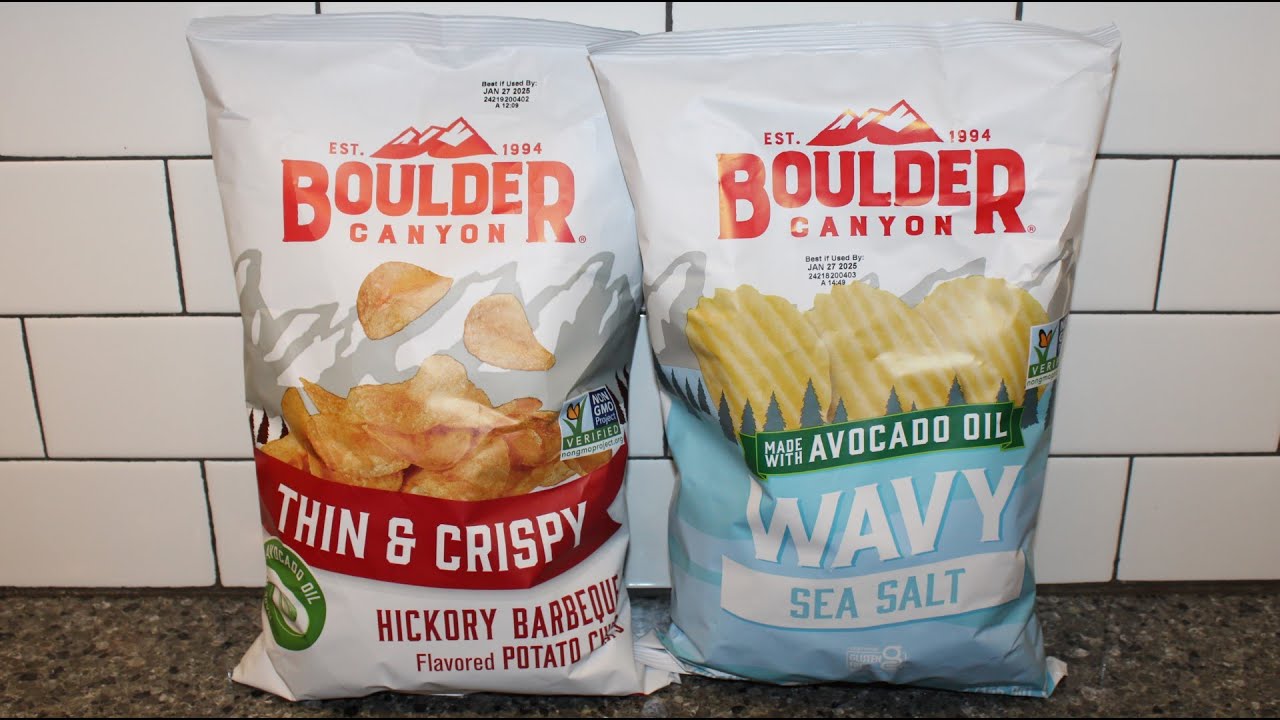 Boulder Canyon Potato Chips: Thin & Crispy Hickory Barbeque and Wavy Sea Salt Review