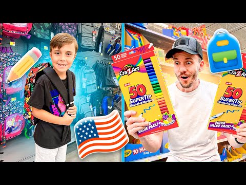 COMPRANDO MATERIAL ESCOLAR DO MARCOS EM ORLANDO PARA VOLTA ÀS AULAS 2021 2022 - Família Brancoala