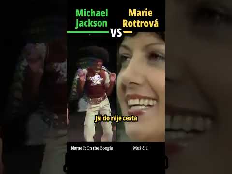 MICHAEL JACKSON vs MARIE ROTTROVÁ - Muž č. 1 (Blame It On the Boogie) - #hudba #shorts #versus