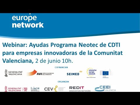 Webinar: Ayudas Neotec de CDTI para empresas Innovadoras