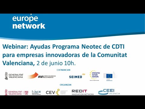 Webinar: Ayudas Neotec de CDTI para empresas Innovadoras[;;;][;;;]