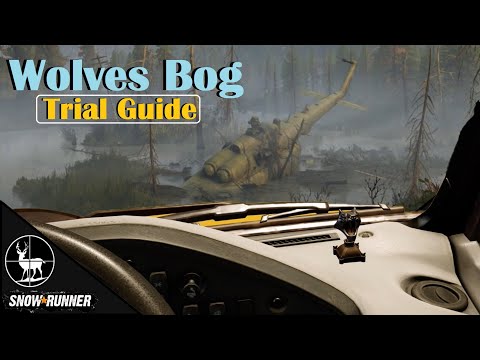 Wolves Bog Trial Guide | SnowRunner | Unlock Sabertooth Bobblehead