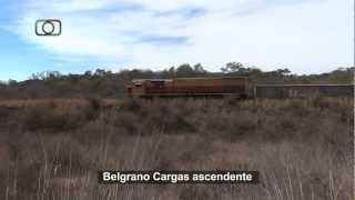 preview picture of video 'Tren de Belgrano Cargas  en cercanías de Desvío Las Mesitas'