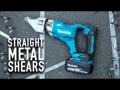 Makita DJS200Z Akumuliatorėnis skardos žirklės 18V, plienas 2,0mm BL-motor, Be akumuliatorių ir kroviklio! video