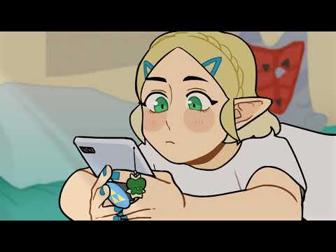 texting: a zelink fan animation (BOTW AU)