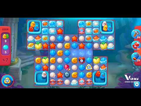 Fishdom. 8354 hard level no boosters and diamonds. 15 moves