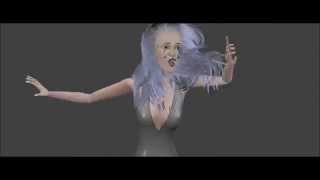 Let it Go Animation Test with hair simulation