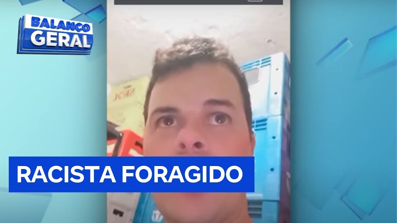 Homem segue foragido após postar frases racistas