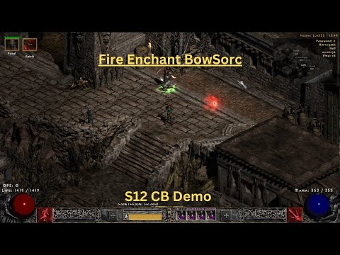 Pd2 S12 Closed Beta Mini Guide/Showcase - Demon Machine Bow Sorc (Fire Enchant)