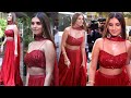 Uff ये बंदी Yaar Tara Sutaria Looking Stunning In Red Lehanga Spotted At Bandra Filmi Wo