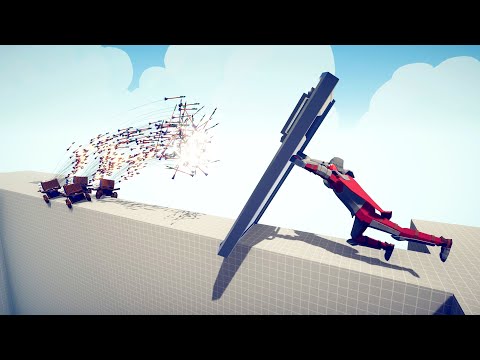 DEFLECT SHIELD GOD VS EVERY RANGED UNITS - Totally Accurate Battle Simulator TABS Modded