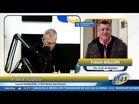 Entrevista al Presidente Comunal de Bustinza, Fabián Ballori en Para Todos